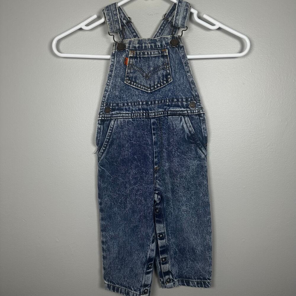 Vintage Little Levi’s 24 mo Acid Wash Overalls
